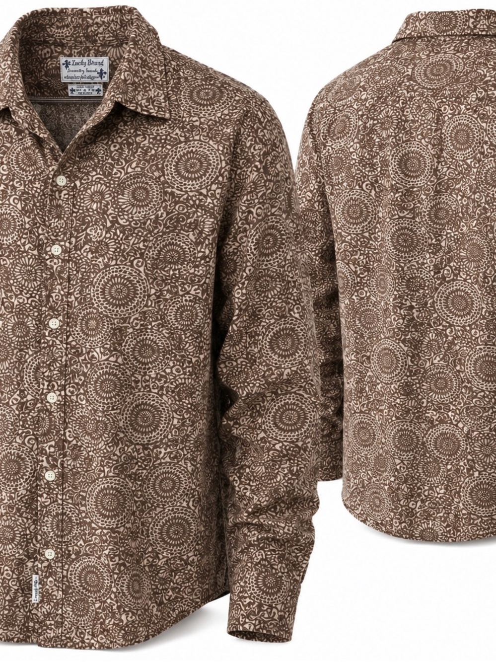 Lucky Brand 100% Linen button-up shir